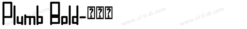 Plumb Bold字体转换